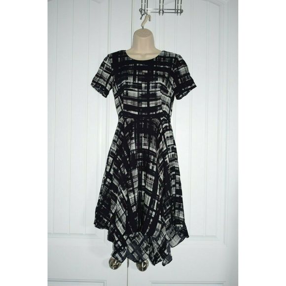 COREY LYNN CALTER Plaid Handkerchief Dress sz. 0 - Picture 2 of 3